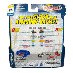 Beyblade Metal Fusion: Fighting Bear Fury 2-Pack (Rock Orso D125B & Flame Aries H145FS)