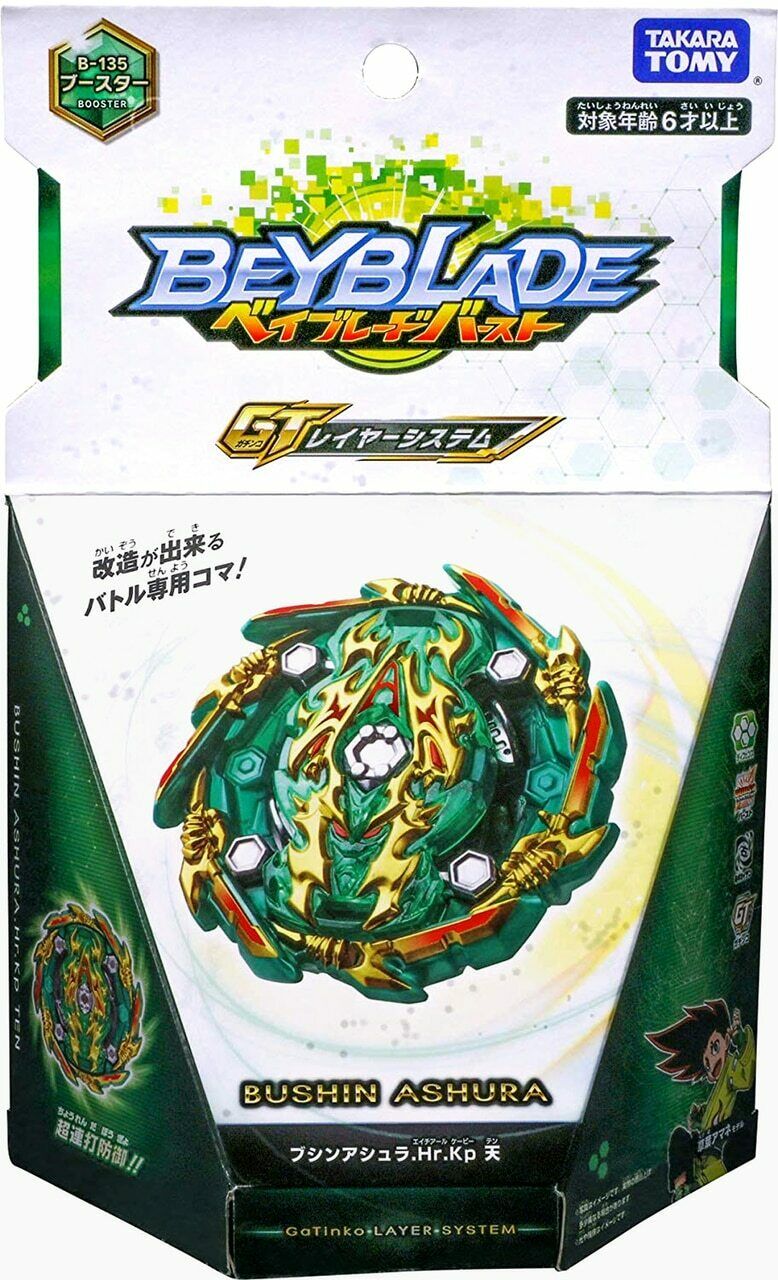 Takara Tomy Beyblade Burst GT B-135 Booster Bushin Ashura .Hr.Kp.Ten
