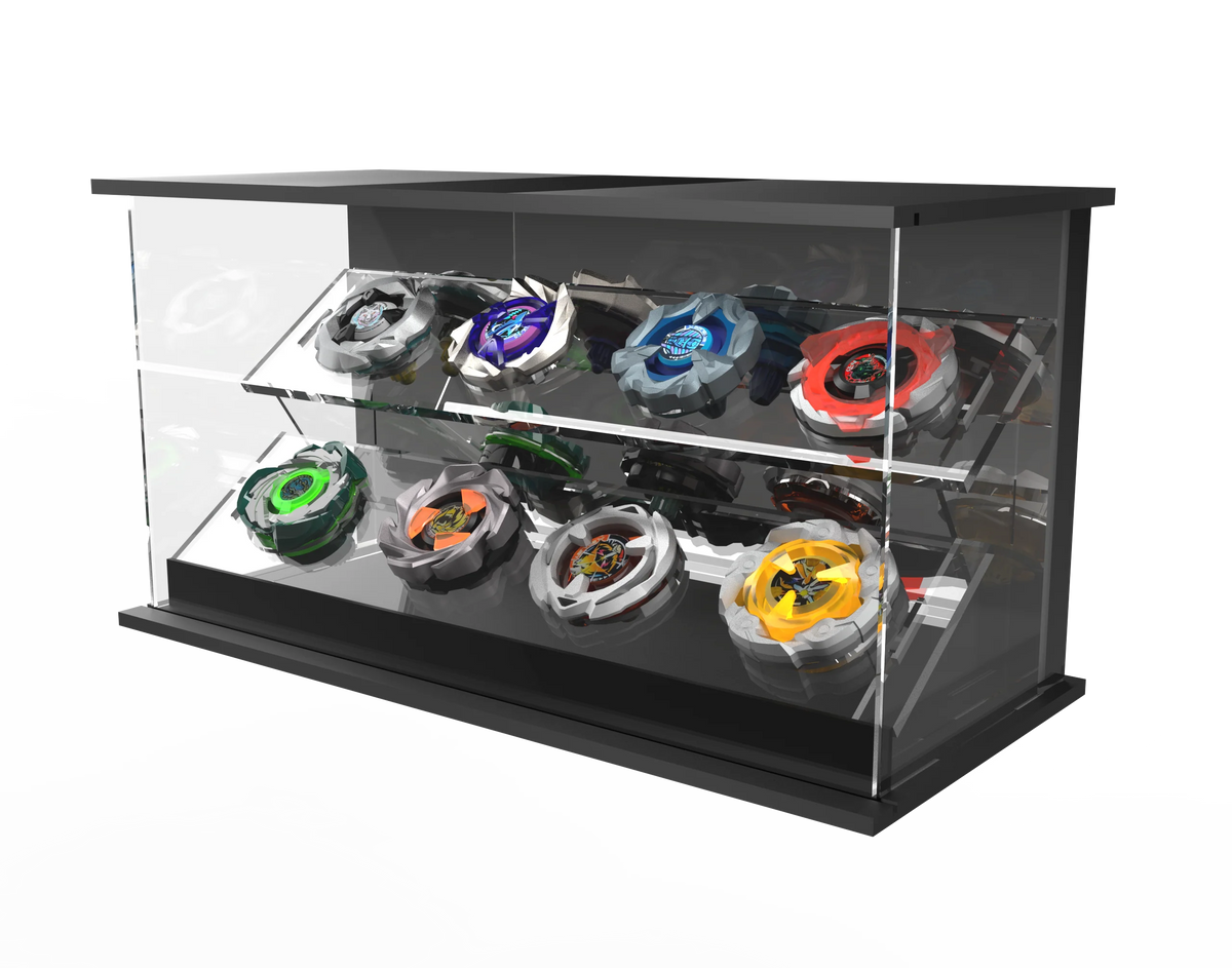 LED Light Acrylic Beyblade Display Case - 8 Bey Display