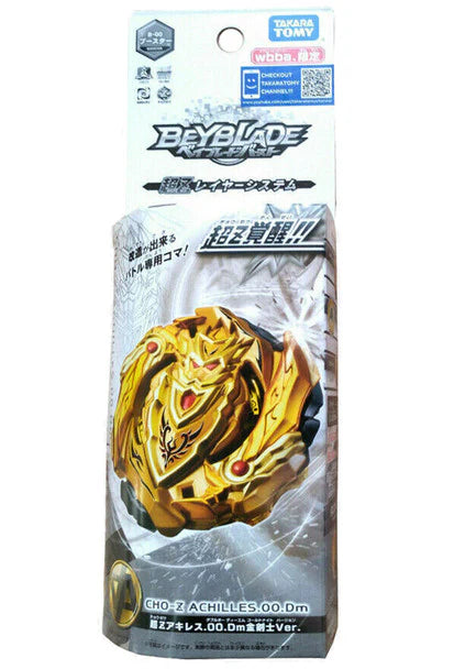 Takara Tomy Gold Knight Turbo Cho-Z Achilles Burst Rise WBBA Beyblade B-00
