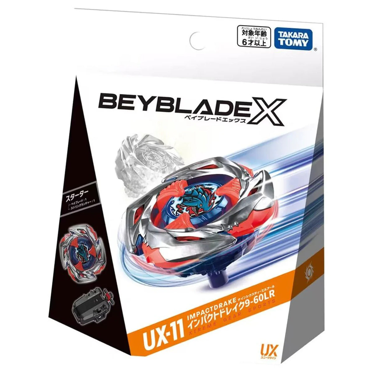 Impact Drake 9-60LR Beyblade X Starter UX-11 Takara Tomy