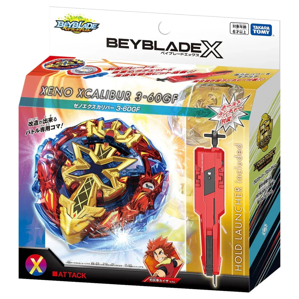 Takara Tomy Beyblade X BXG-13 Xeno Xcalibur 3-60GF