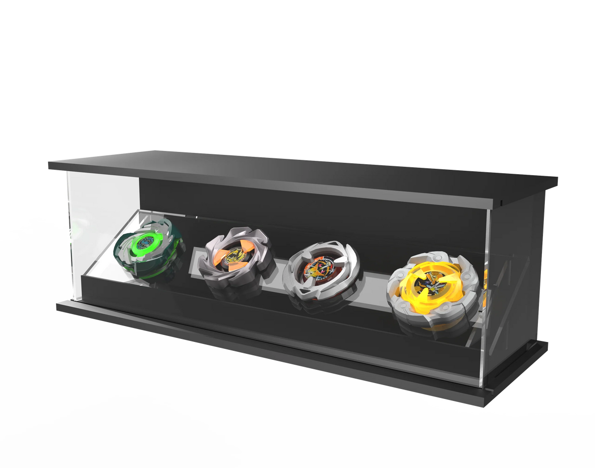 LED Light Acrylic Beyblade Display Case - 4 Bey Display