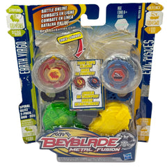 Beyblade Metal Fusion Spiral Blitz 2-Pack: Earth Virgo GB145BS vs Evil Pisces ED145WD