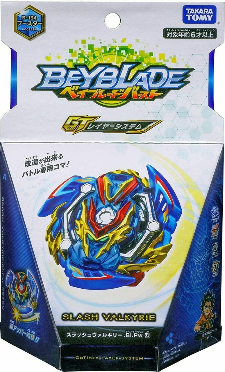 Takara Tomy Slash Valkyrie / Valtryek .Bl.Pw Beyblade Burst GT B-134