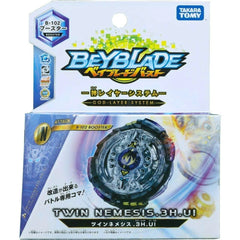TAKARA TOMY Twin Nemesis / Noctemis .3H.Ul Burst Beyblade B-102