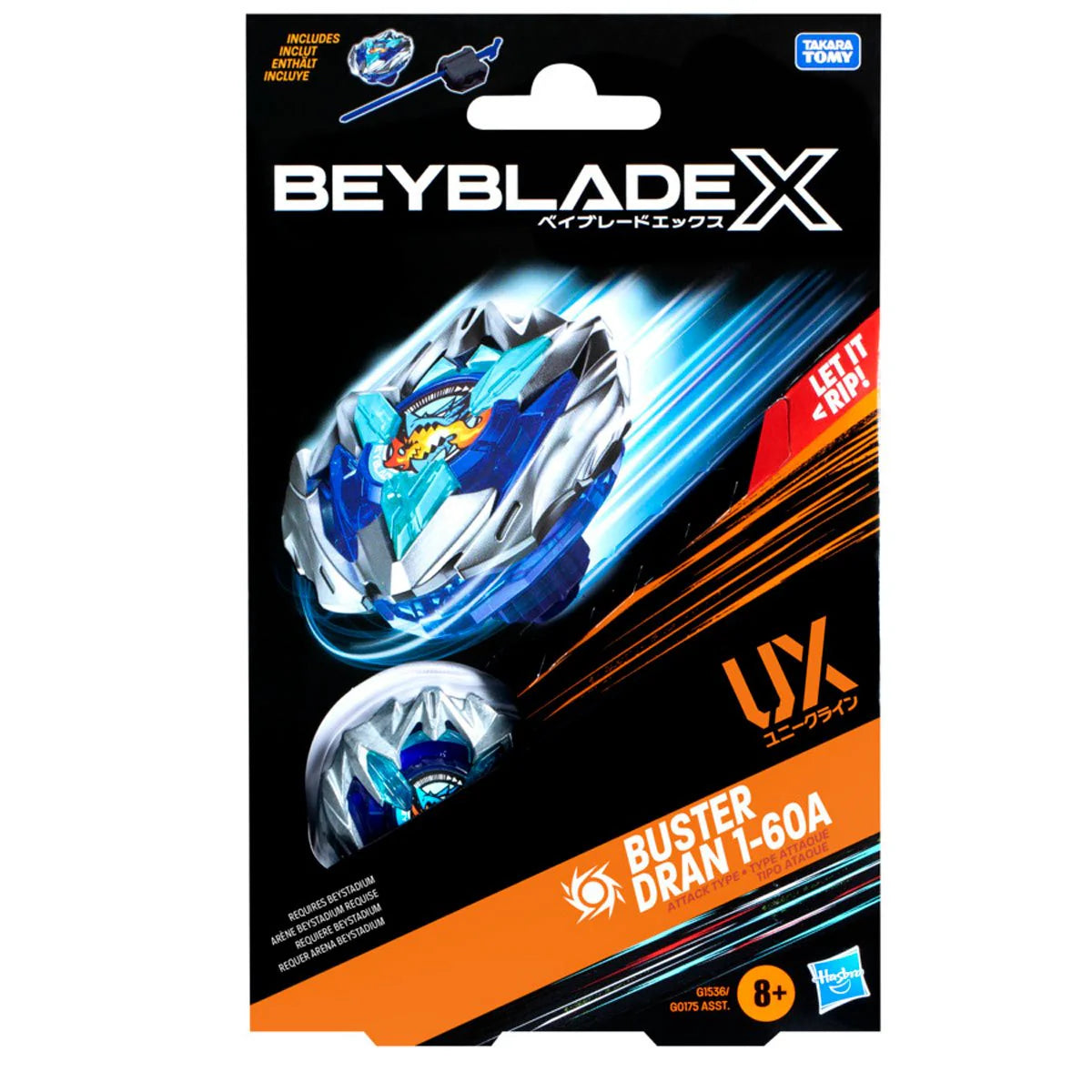 Beyblade X Buster Dran 1-60A (UX Series) Hasbro